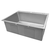 28 - inch Drop - in Tight Radius Topmount 16 Gauge Stainless Steel Kitchen Sink Single Bowl - BUILDMYPLACE