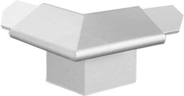 Durabal BK Balcony Angle Profile - External corner - Silver Anodized Aluminum Trim with drip edge for tiled balconies