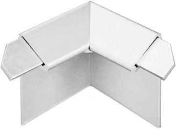 Durabal BK Balcony Angle Profile - Internal corner - Silver Anodized Aluminum Trim with drip edge for tiled balconies