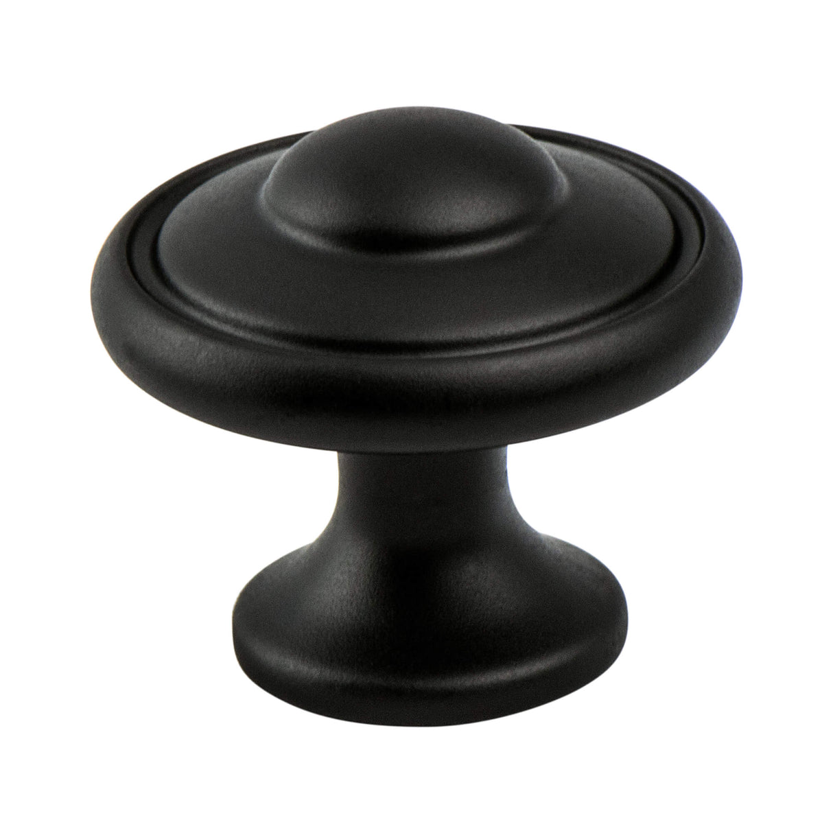 Euro Traditions Matte Black Knob