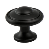 Euro Traditions Matte Black Knob