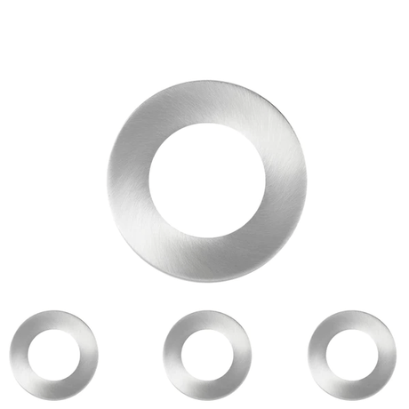 2.95" Magnetic Trim For Under Cabinet LED Puck Lights - 3 Pack - Brushed Nickel - BUILDMYPLACE