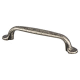 Euro Rustica 96mm CC Rustic Nickel Flat Pull