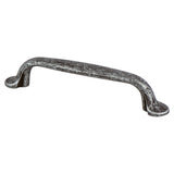 Euro Rustica 96mm CC Rustic Iron Flat Pull