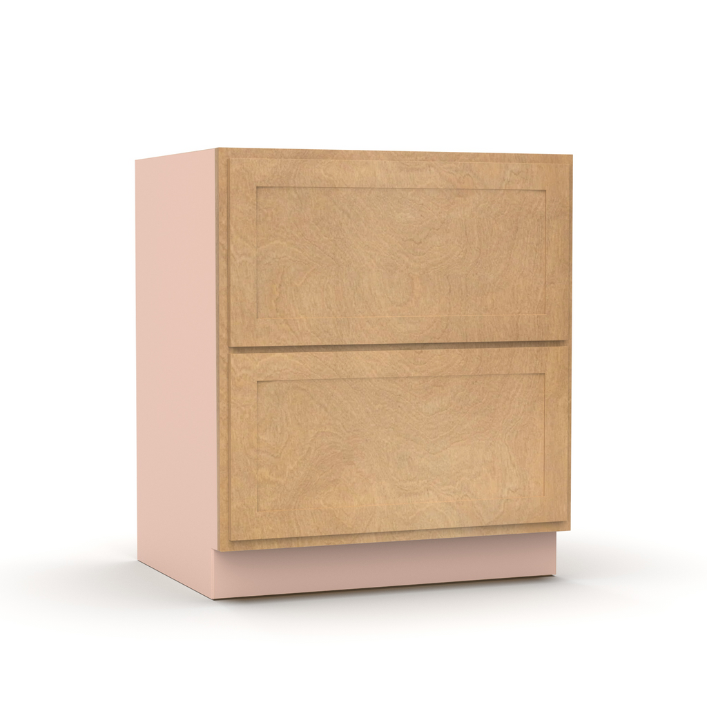 Liberty Shaker Karamel - 30 Inch Double Drawer Base Cabinet - 30