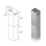 ZLINE 71 in. Extended Chimney (2PCEXT-681i-30/36)