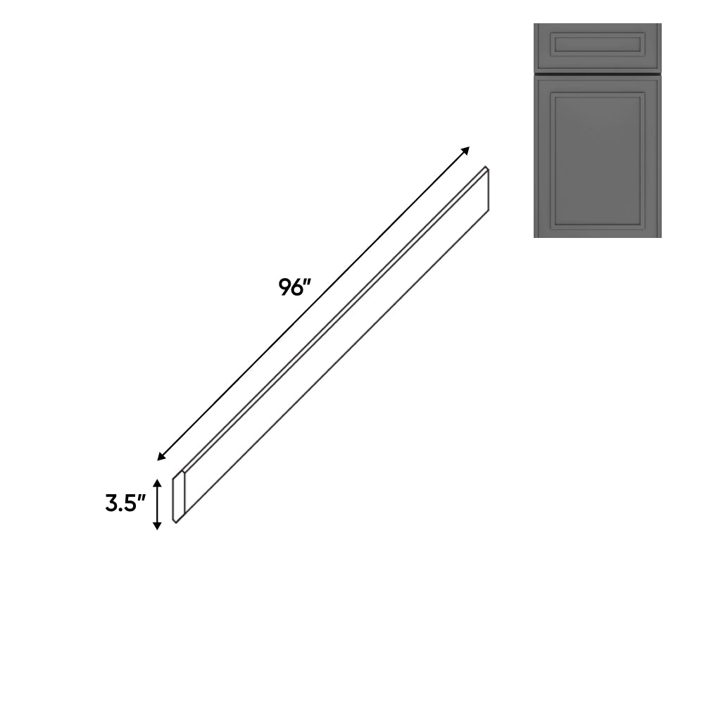 RTA - Elegant Shaker Grey - Wood Crown Molding - 96"W x 3.5"H x 3.5"D