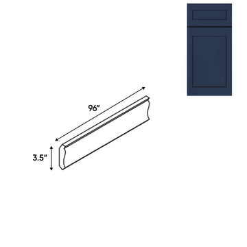 RTA - Navy Shaker - 3.5"W x 96"L - Wood Crown Molding - 3.5"W x 96"L - NS-CM3-1/2