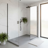 SMC / Solid Surface Shower Base Tray 60" × 32" - with Side Drain Hole, Drain Cover & Waste