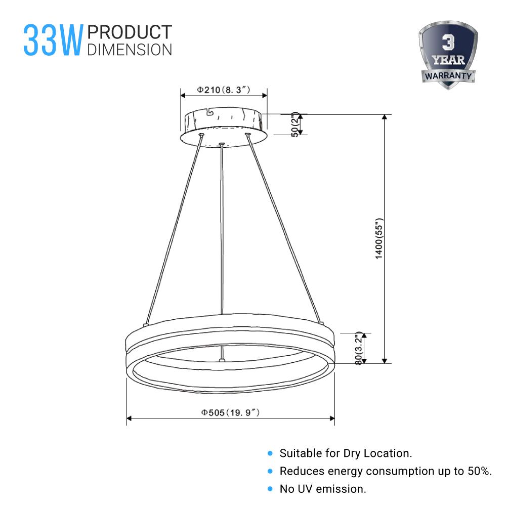 round-chandelier-matte-black-33w-3000k-961lm-wood-finish