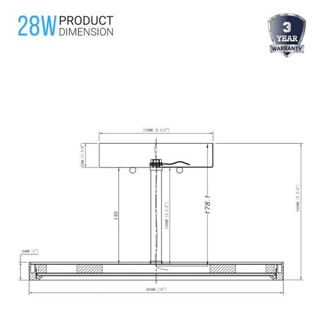 dimmable-semi-flush-mount-lighting-28w