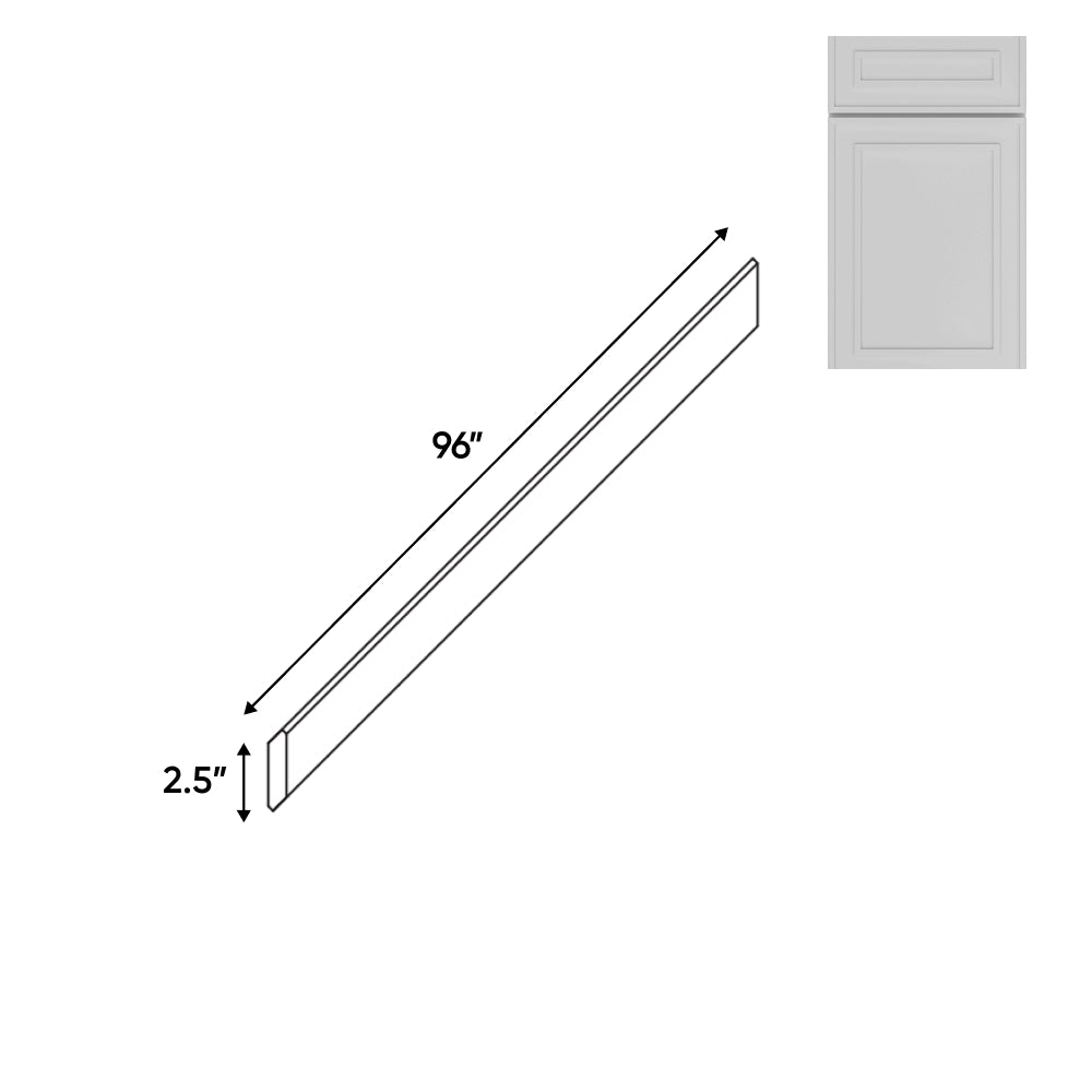 RTA - Elegant Shaker White - Wood Crown Molding - 96"W x 3.5"H x 2.5"D