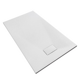 SMC / Solid Surface Shower Base Tray 72" ×  32" - with Side Drain Hole, Drain Cover & Waste