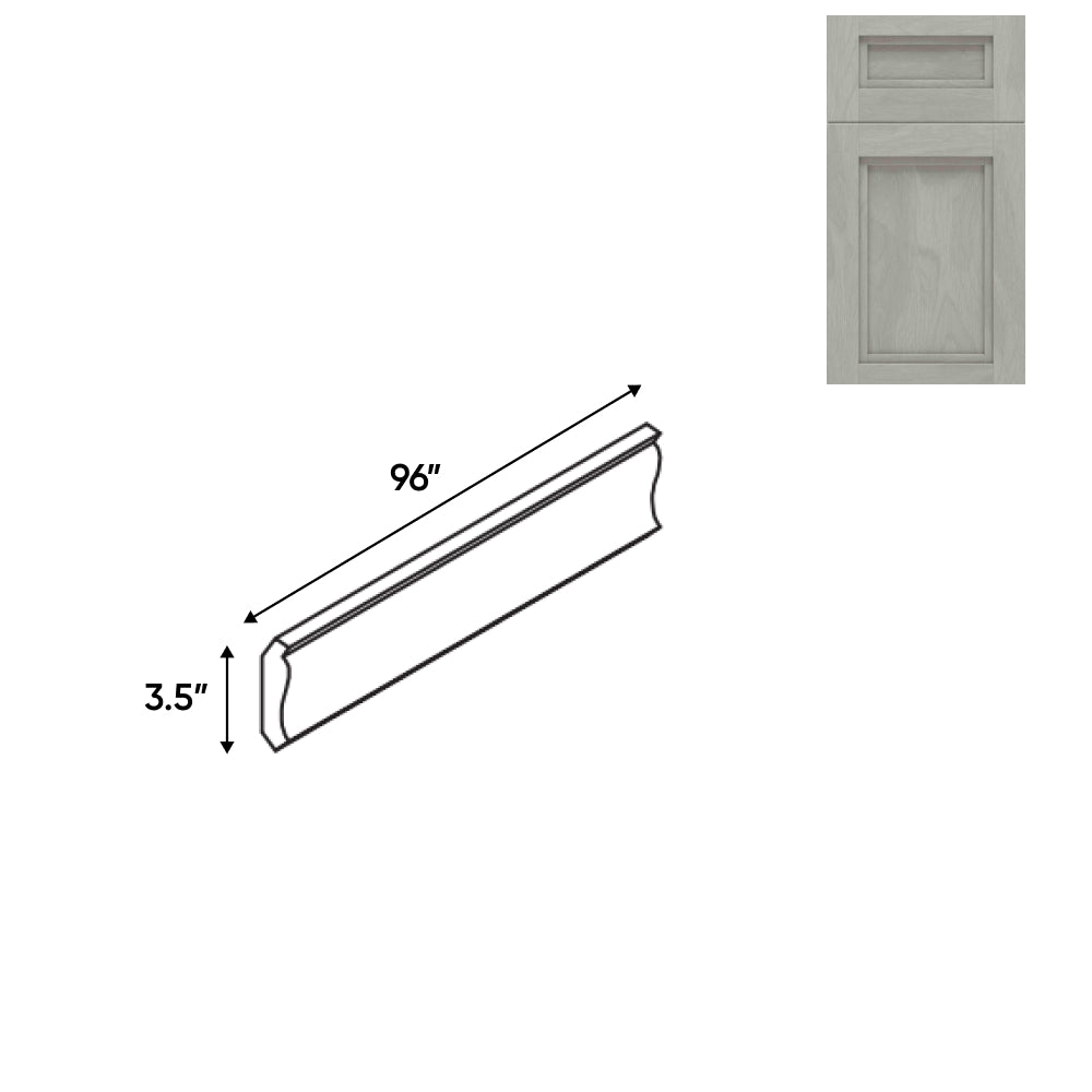 RTA - Havana Plata - 3.5"W x 96"L - Wood Crown Molding - 3.5"W x 96"L - HAP-CM3-1/2