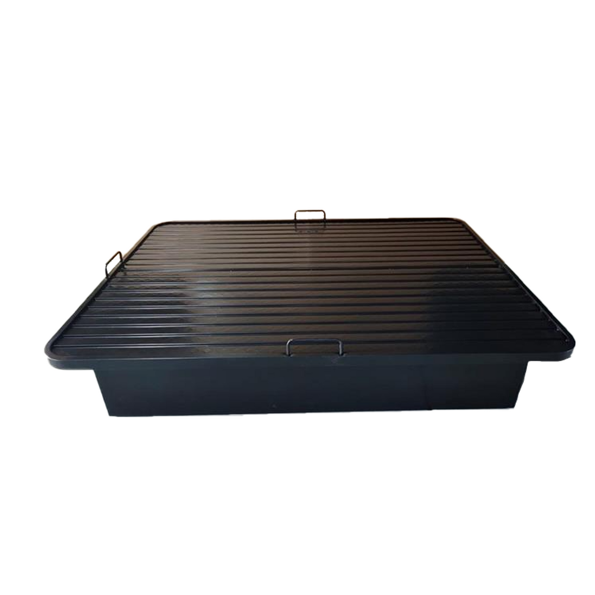 King Metal Bed Frame - 80 X 76 X 17 Inch Black Color Steel with Powder Coated Frame - 66 KG