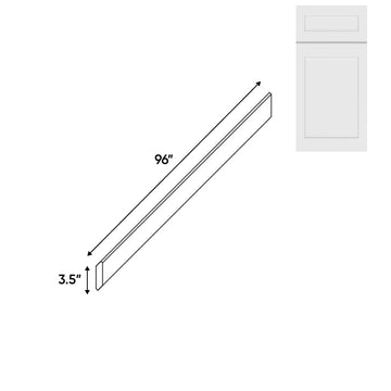 RTA - White Shaker - Wood Crown Molding - 96"W x 3.5"H x 3.5"D - VWS-CMS3-1/2