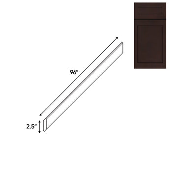 RTA - Beech Espresso - Wood Crown Molding - 96"W x 3.5"H x 2.5"D - BE-CMS2-1/2