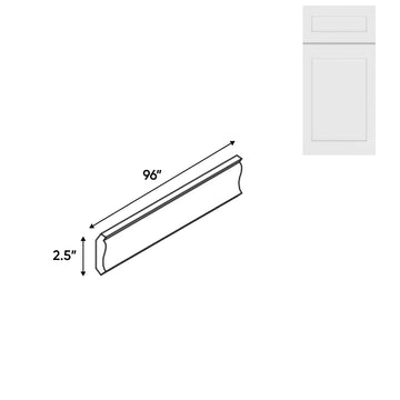 RTA - White Shaker - 2.5"W x 96"L - Wood Crown Molding - 2.5"W x 96"L - VWS-CM2-1/2