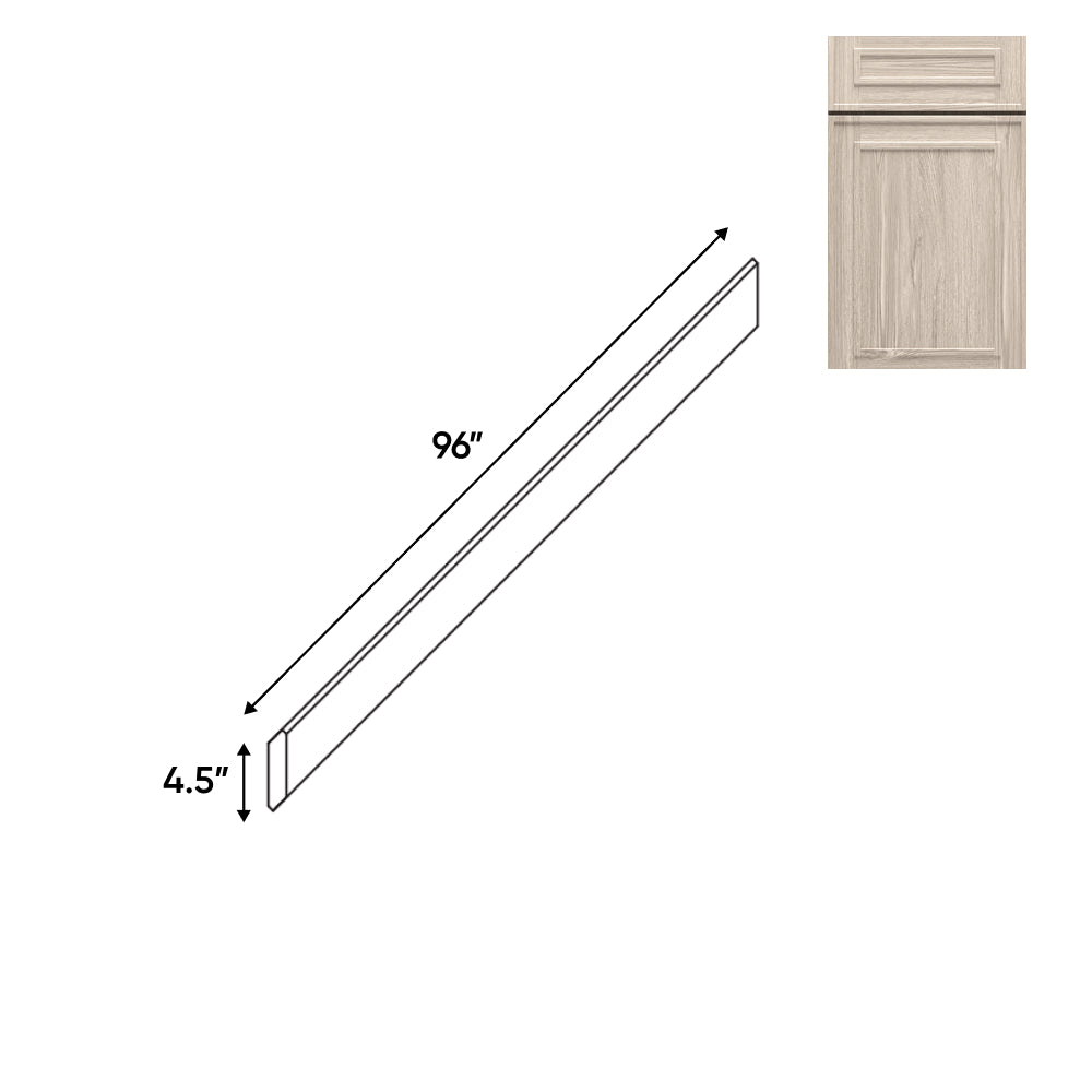 RTA - Elegant Shaker Ivory - Crown Molding - 96"W x 3.5"H x 4.5"D