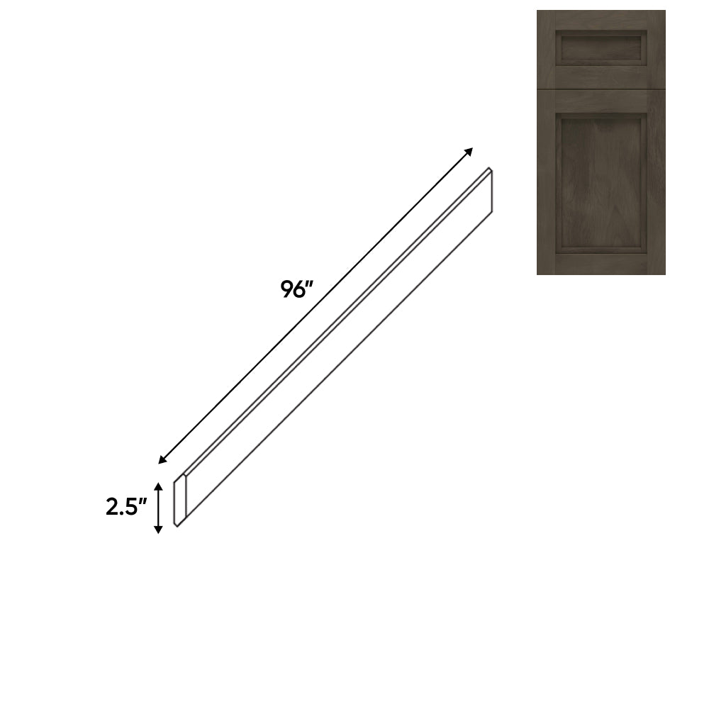 RTA - Havana Ash - Wood Crown Molding - 96"W x 3.5"H x 2.5"D - HAA-CMS2-1/2