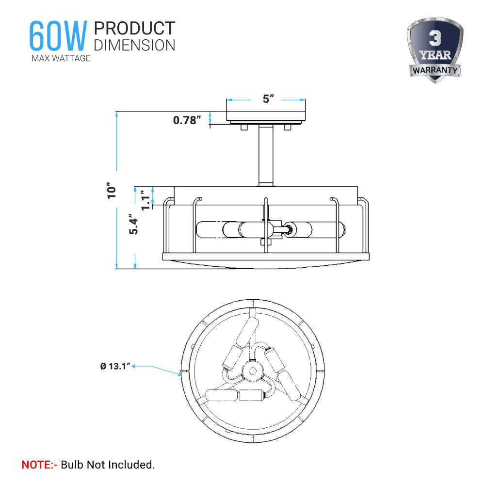 2-light-matte-black-semi-flush-mount-lighting