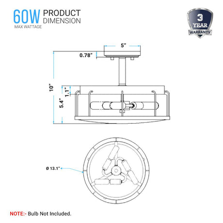 2-light-matte-black-semi-flush-mount-lighting