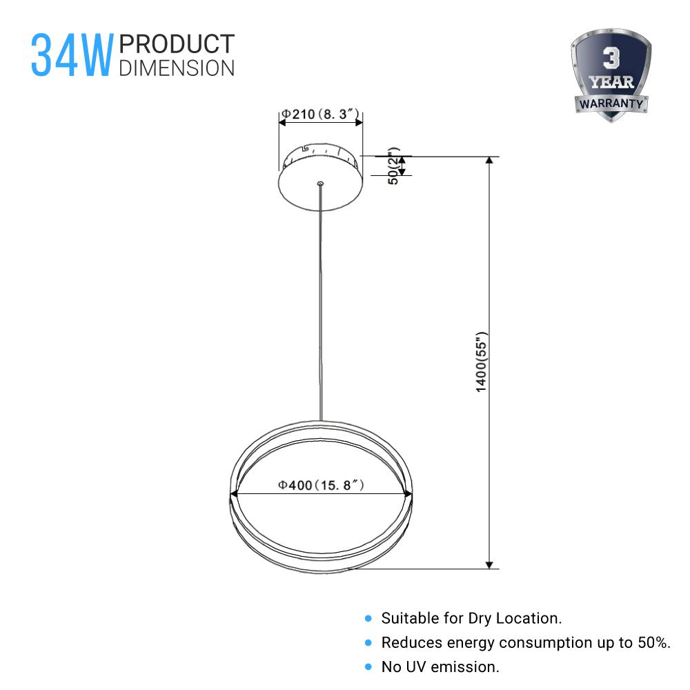 ring-1-light-led-unique-design-chandelier-34w-3000k-1028lm-aluminium-body-finish