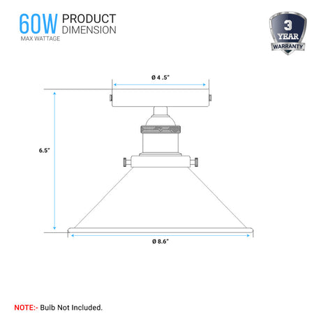 1-light-trumpet-semi-flush-mount-ceiling-light