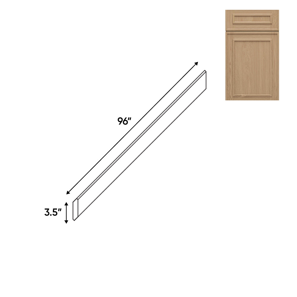 RTA - Elegant Shaker Oak - Wood Crown Molding - 96"W x 3.5"H x 3.5"D