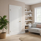 Ivanees 1-Panel Hollow Core Molded Shaker Door Slab - Madison 80 Inch Height