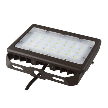 LED Flood Light 50W - 250W Equivalent Bronze Finish - U-Bracket Mount - 6250 Lumens - 5700K DLC Approved