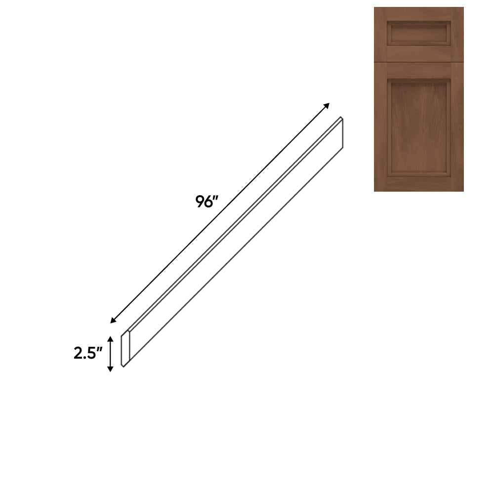 RTA - Havana Walnut - Wood Crown Molding - 96"W x 3.5"H x 2.5"D - HAW-CMS2-1/2