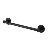 Ivanees 4-Piece Bathroom Accessories Set in Matte Black Finish – Stainless Steel Robe Hook, Towel Ring, Toilet Paper Holder & Towel Bar