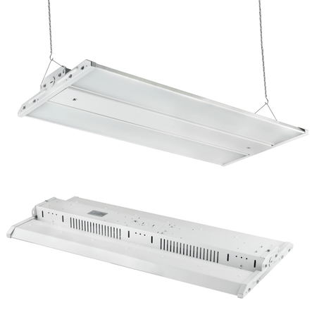 2FT LED Linear High Bay Light, 165W, 5700K, 22500LM, Linear Hanging Light For Industrial Factories, Commercial Factories, Retail Shop, Warehouse Lighting - BUILDMYPLACE