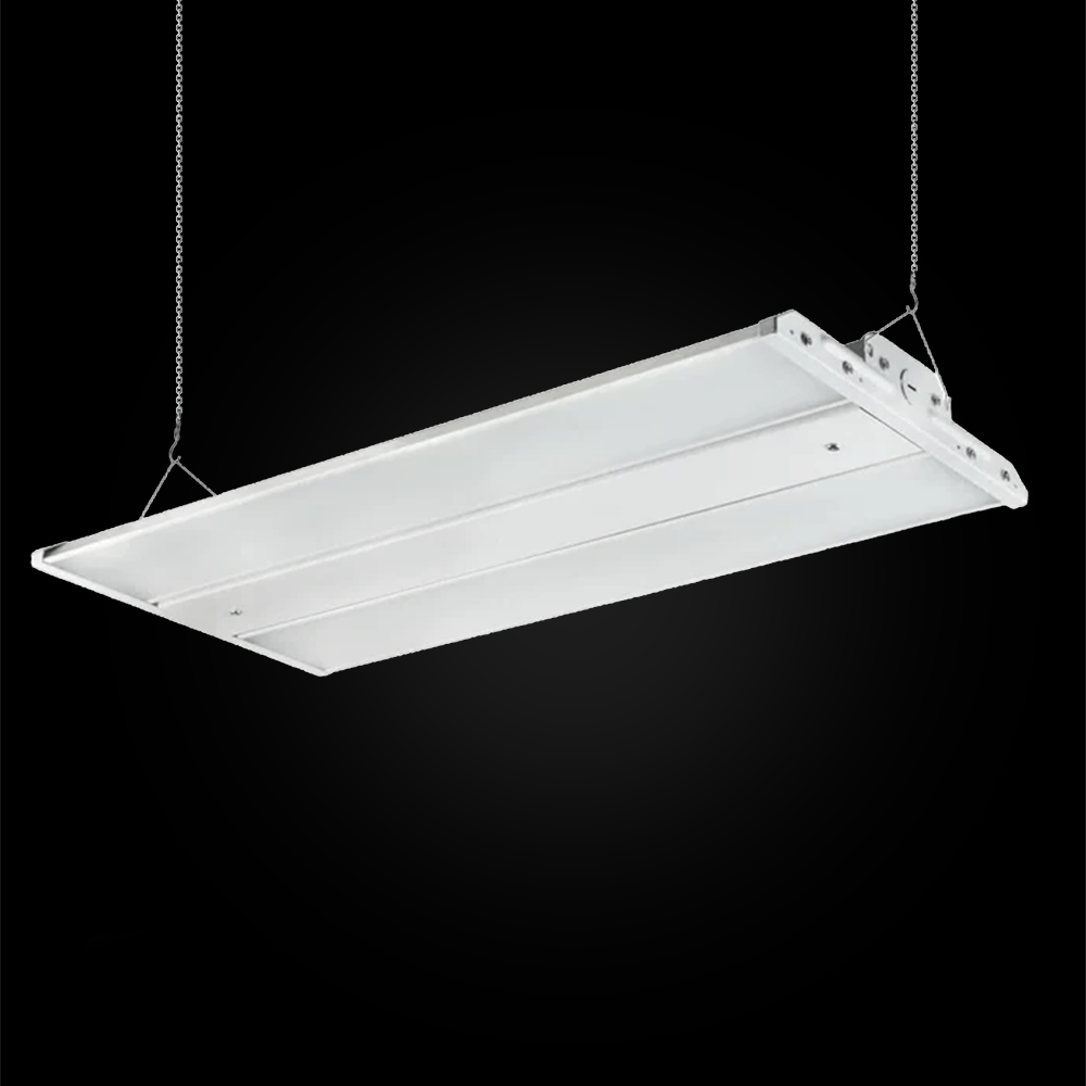 2FT LED Linear High Bay Shop Light, 110W, 5700K, 15000LM, 120 - 277VAC, 0 - 10V Dim, UL DLC Listed, Linear Hanging Light for Warehouse Workshops - 2 Pack - BUILDMYPLACE