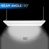 2FT LED Linear High Bay Shop Light, 110W, 5700K, 15000LM, 120 - 277VAC, 0 - 10V Dim, UL DLC Listed, Linear Hanging Light for Warehouse Workshops - 2 Pack - BUILDMYPLACE