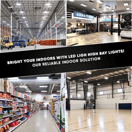 2FT Linear LED High Bay Light 105W/135W/165W Wattage Adjustable, 4000k/5000K/6500K CCT Changeable, Dip Switch, 0 - 10V Dim, 120 - 277V Input Voltage, ETL, DLC 5.1 Listed - BUILDMYPLACE