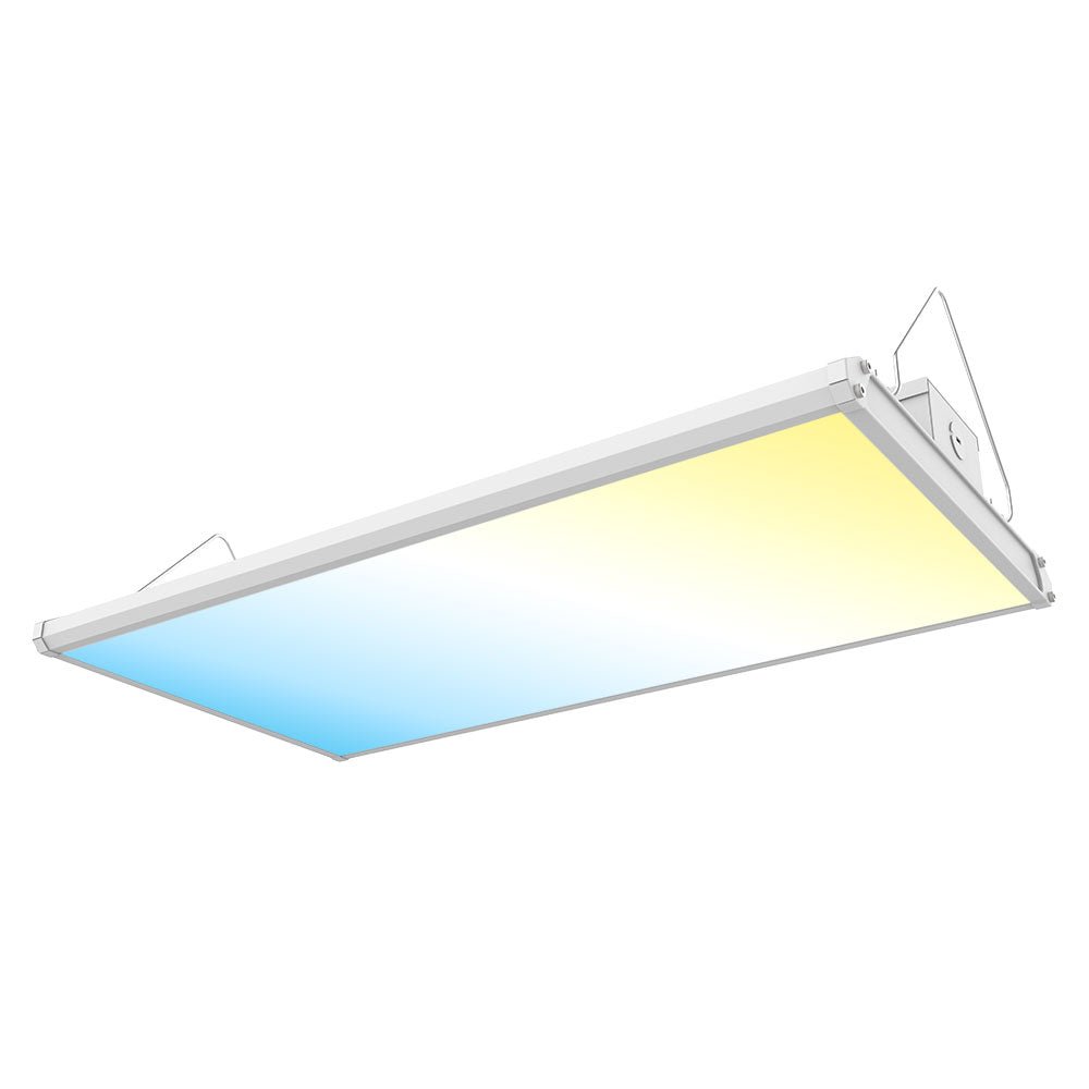 2FT Linear LED High Bay Light 105W/135W/165W Wattage Adjustable, 4000k/5000K/6500K CCT Changeable, Dip Switch, 0 - 10V Dim, 120 - 277V Input Voltage, ETL, DLC 5.1 Listed - BUILDMYPLACE