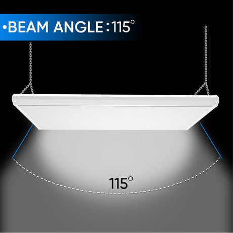 2FT Linear LED High Bay Light 60W/80W/105W Wattage Adjustable, 4000k/5000K/6500K CCT Changeable, Dip Switch, 0 - 10V Dim, 120 - 277V Input Voltage, ETL, DLC 5.1 Listed - BUILDMYPLACE