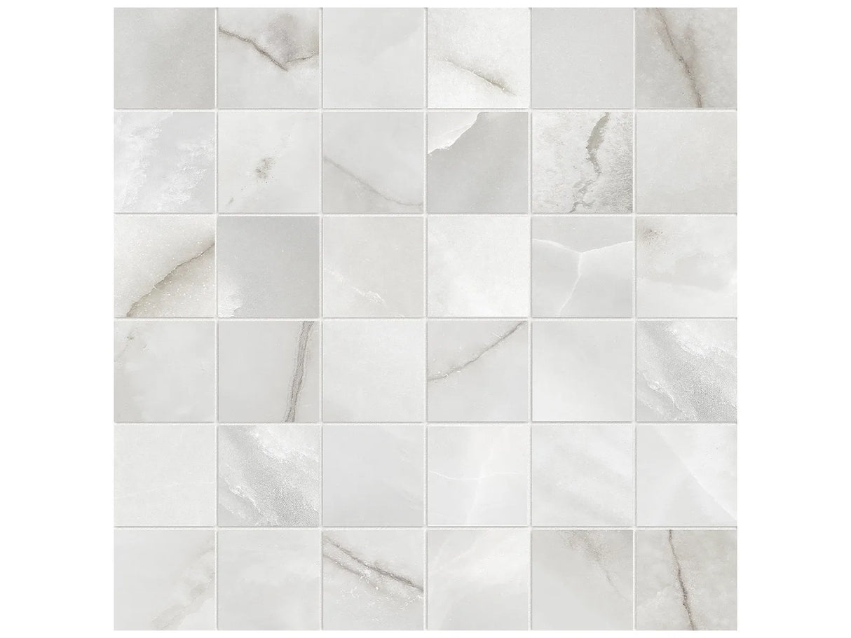 2 x 2 in Lumino Onyx Matte Glazed Porcelain Mosaic