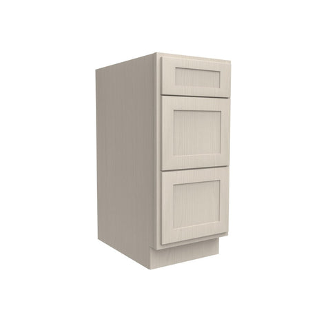 3 Drawer Base Cabinet | Elegant Stone | 15W x 34.5H x 24D - BUILDMYPLACE