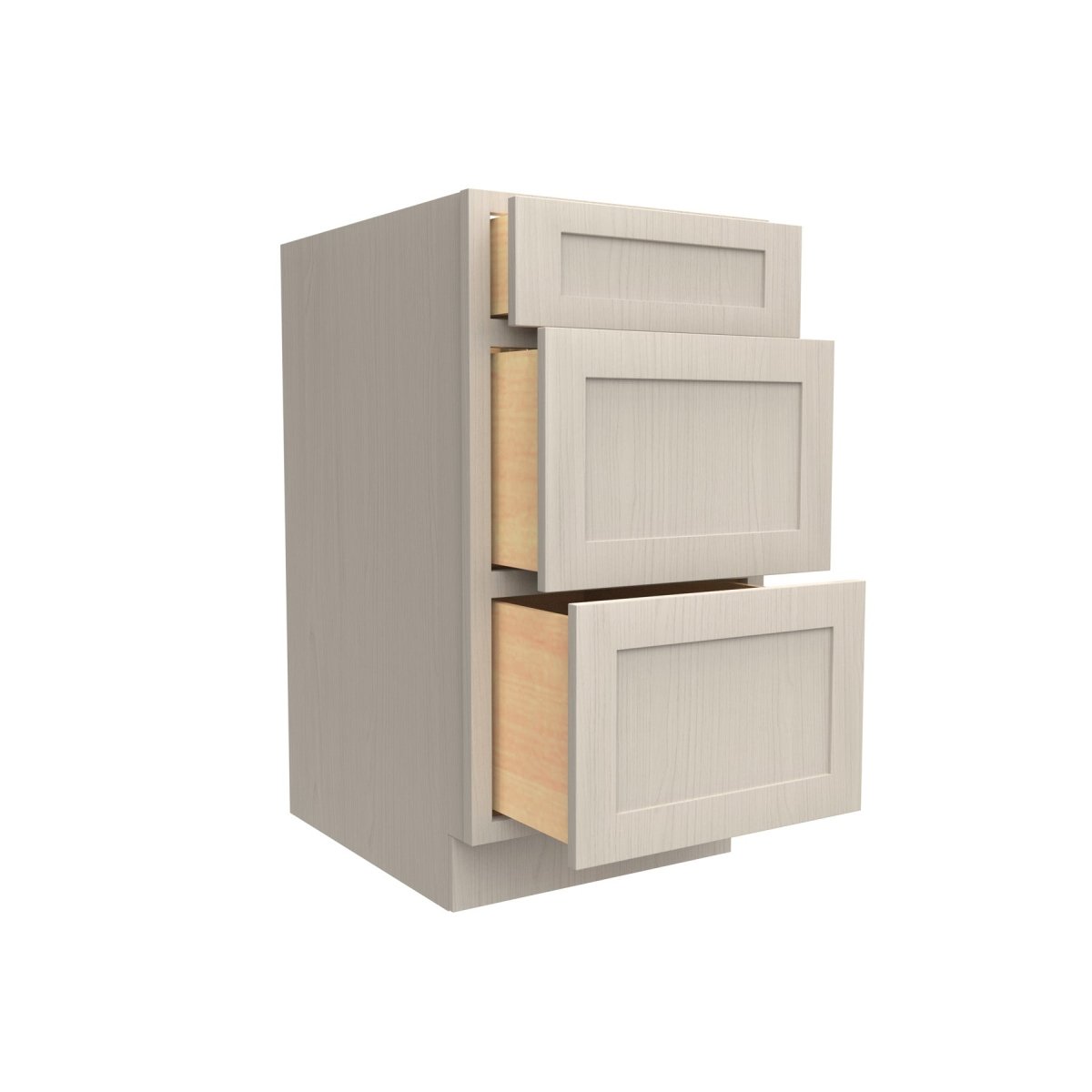 3 Drawer Base Cabinet | Elegant Stone | 18W x 34.5H x 24D - BUILDMYPLACE