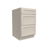 3 Drawer Base Cabinet | Elegant Stone | 21W x 34.5H x 24D - BUILDMYPLACE