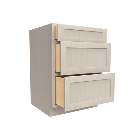 3 Drawer Base Cabinet | Elegant Stone | 24W x 34.5H x 24D - BUILDMYPLACE