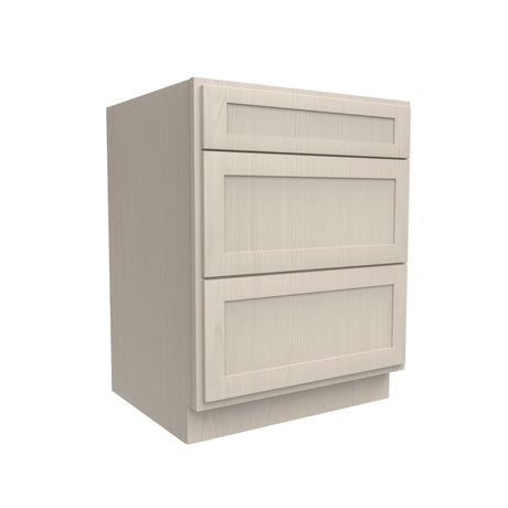 3 Drawer Base Cabinet | Elegant Stone | 27W x 34.5H x 24D - BUILDMYPLACE