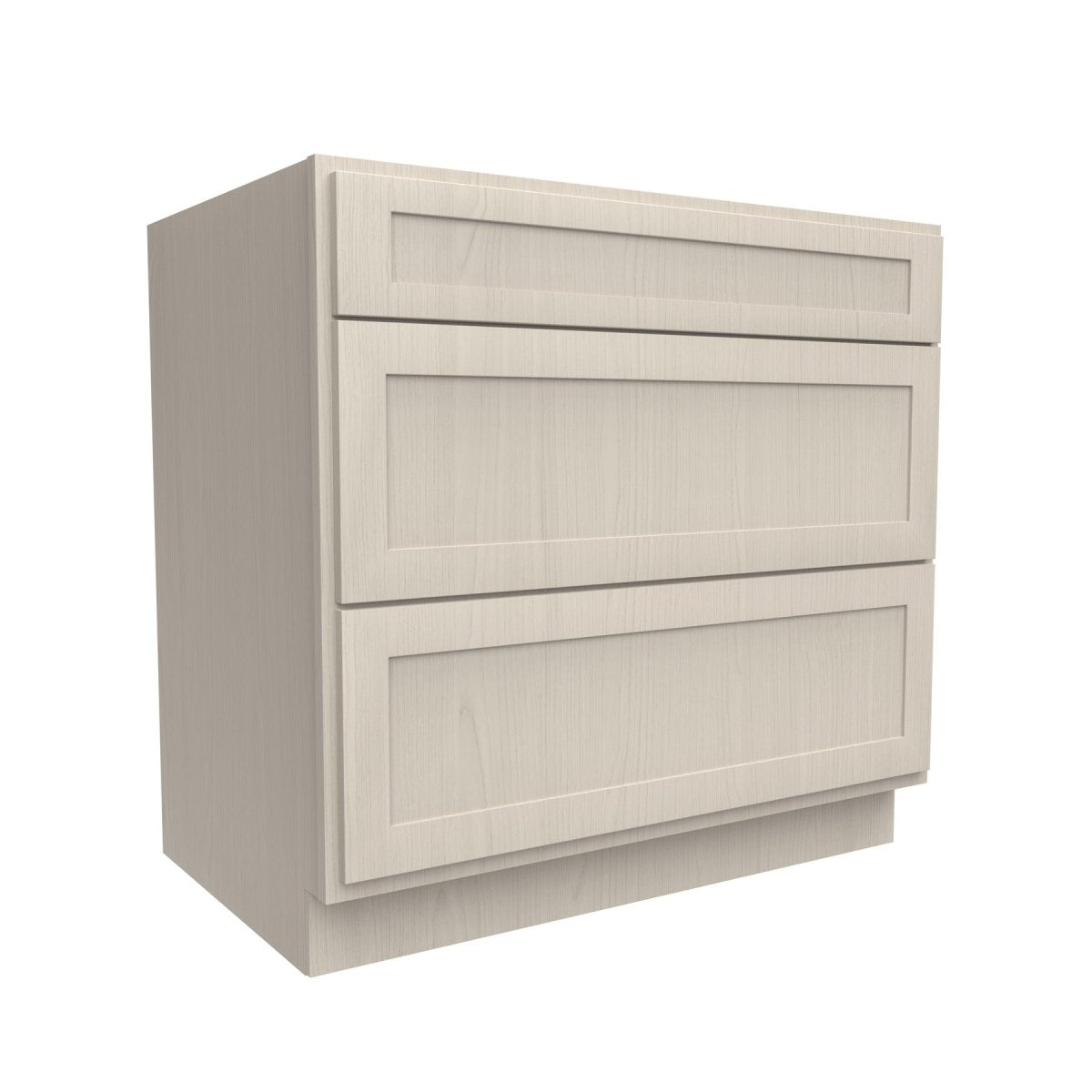 3 Drawer Base Cabinet | Elegant Stone | 36W x 34.5H x 24D - BUILDMYPLACE