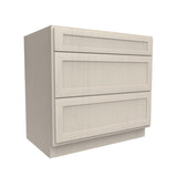 3 Drawer Base Cabinet | Elegant Stone | 36W x 34.5H x 24D - BUILDMYPLACE