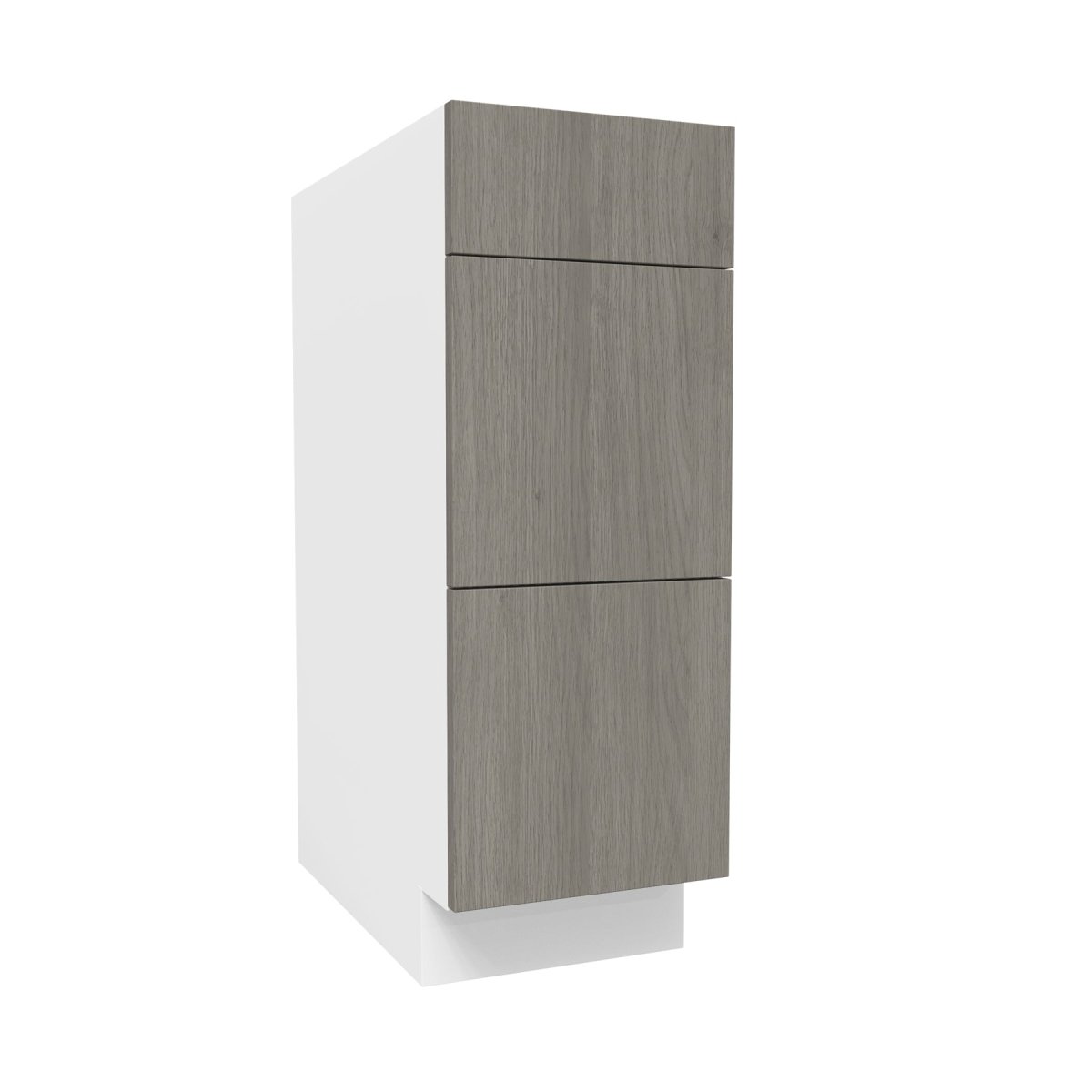 3 Drawer Base Cabinet| Matrix Silver | 12W x 34.5H x 24D - BUILDMYPLACE