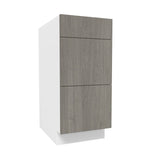 3 Drawer Base Cabinet| Matrix Silver | 15W x 34.5H x 24D - BUILDMYPLACE