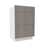 3 Drawer Base Cabinet| Matrix Silver | 21W x 34.5H x 24D - BUILDMYPLACE